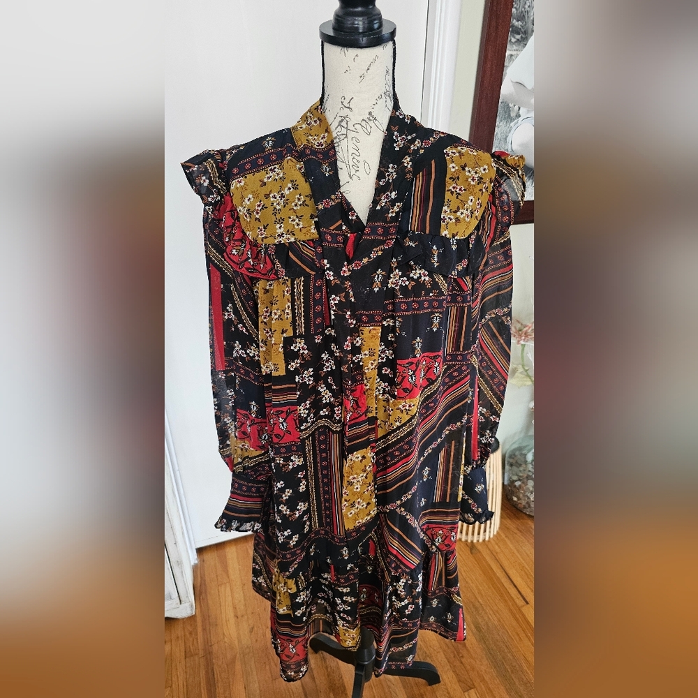 EUC Julia Jordan Vibrant Striped Dress Size 16